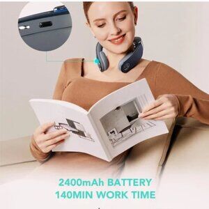 SKG Cordless Neck Massager Pain Relief Deep Tissue Vibration Foldable G7Pro-Fold